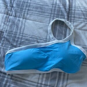 Aerie Blue One-Shoulder Bikini Top